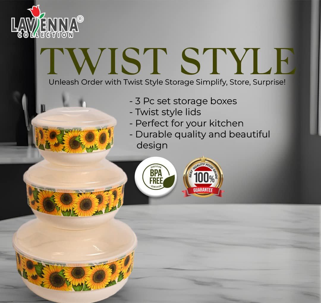Twist Storage Box (Set of 3) Twist Storage Box (Set of 3)